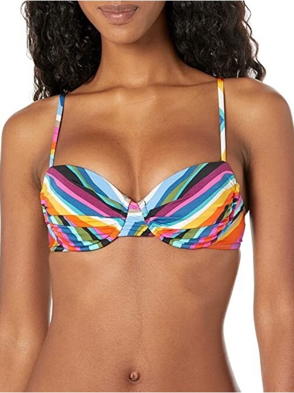 Trina Turk Louvre Underwire Striped Bikini Top